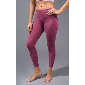 Mauve Mesh 7/8 Leggings